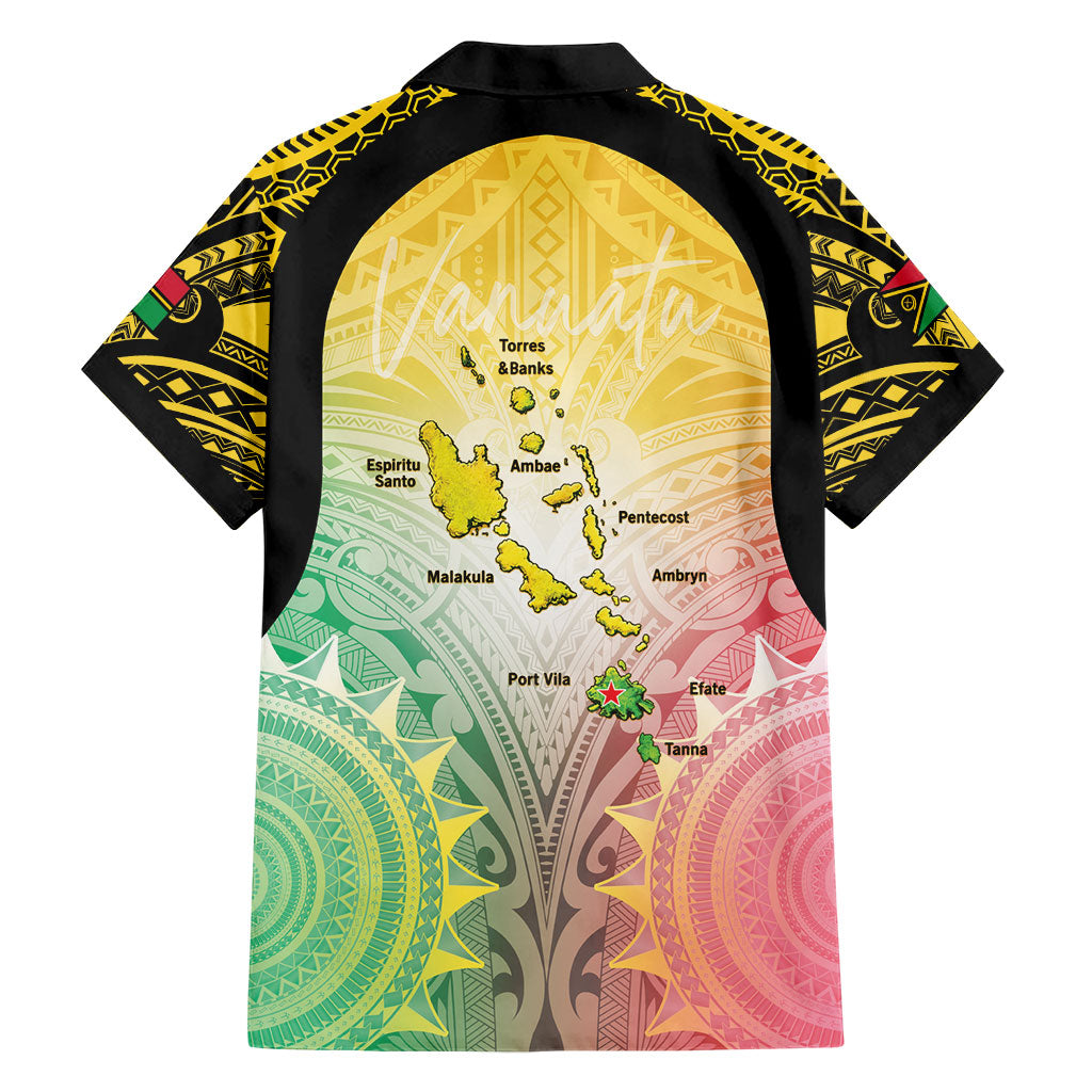 Vanuatu Independence Day Family Matching Off The Shoulder Long Sleeve Dress and Hawaiian Shirt The Untouched Paradise