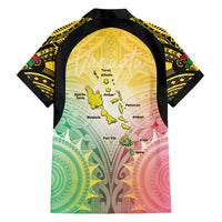Vanuatu Independence Day Family Matching Off Shoulder Maxi Dress and Hawaiian Shirt The Untouched Paradise