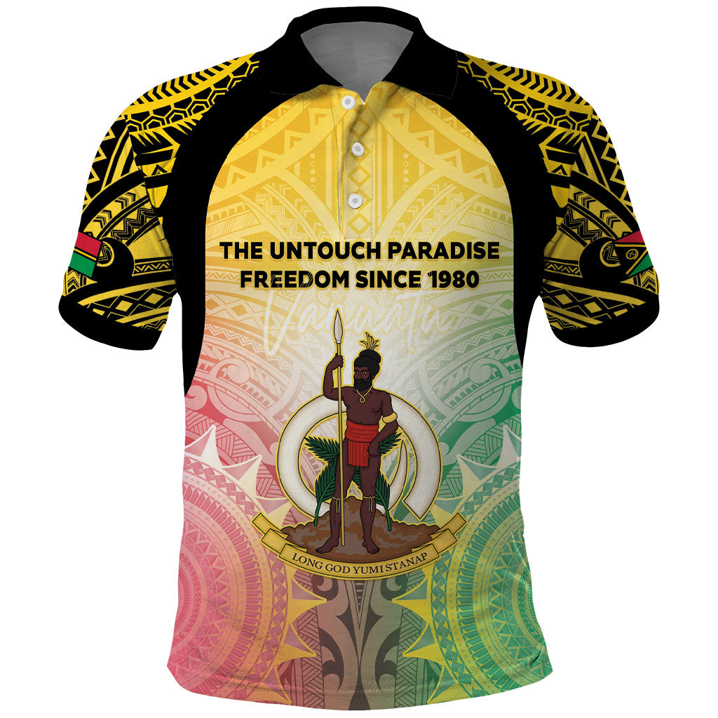 Vanuatu Independence Day Polo Shirt The Untouched Paradise LT05 Colorful - Polynesian Pride