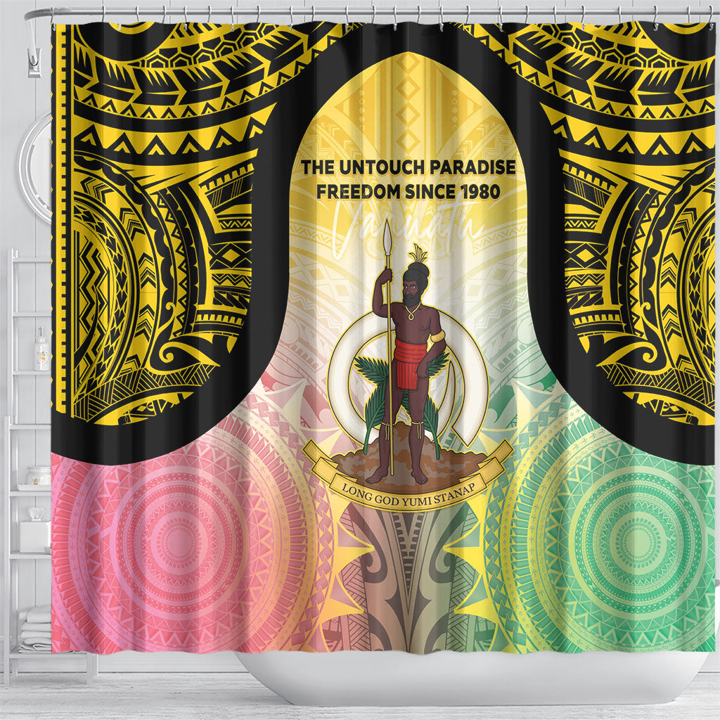Vanuatu Independence Day Shower Curtain The Untouched Paradise