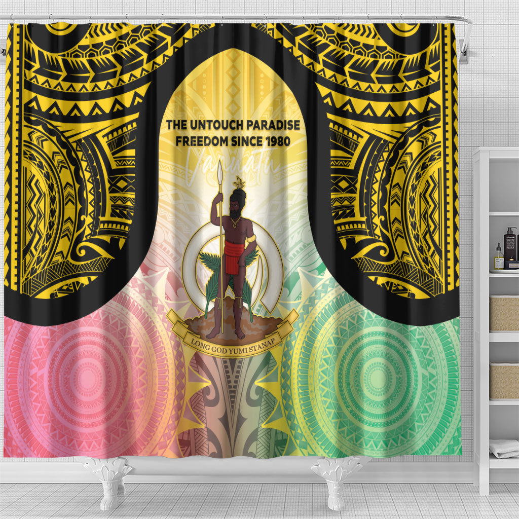 Vanuatu Independence Day Shower Curtain The Untouched Paradise