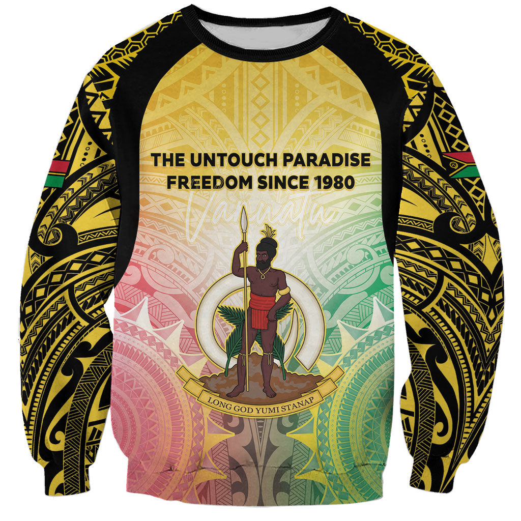 Vanuatu Independence Day Sweatshirt The Untouched Paradise LT05 Unisex Colorful - Polynesian Pride