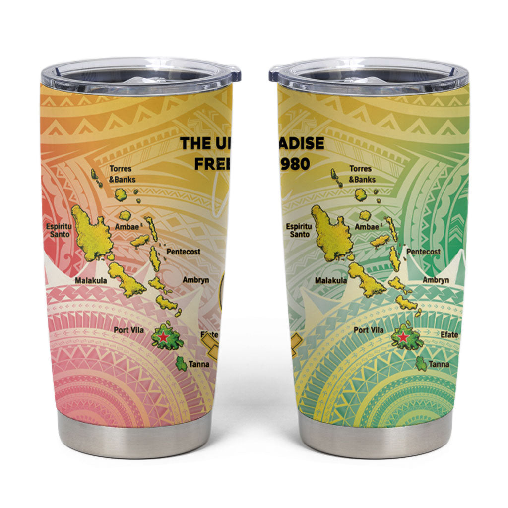 Vanuatu Independence Day Tumbler Cup The Untouched Paradise