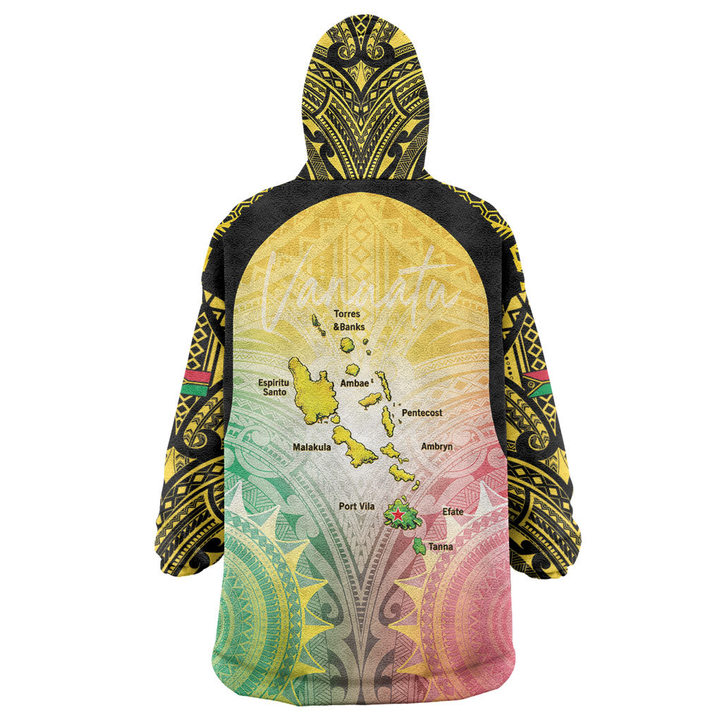 Vanuatu Independence Day Wearable Blanket Hoodie The Untouched Paradise