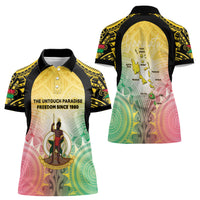 Vanuatu Independence Day Women Polo Shirt The Untouched Paradise