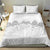 Samoa Lotu Tamaiti Bedding Set White Sunday Polynesian Pattern With Tropical Flowers