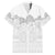 Samoa Lotu Tamaiti Family Matching Off Shoulder Short Dress and Hawaiian Shirt White Sunday Polynesian Pattern With Tropical Flowers