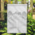 Samoa Lotu Tamaiti Garden Flag White Sunday Polynesian Pattern With Tropical Flowers