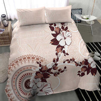 Bula Fiji Language Week Bedding Set Fijian Tapa Pattern With Tagimoucia Flower