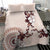 Bula Fiji Language Week Bedding Set Fijian Tapa Pattern With Tagimoucia Flower