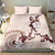 Bula Fiji Language Week Bedding Set Fijian Tapa Pattern With Tagimoucia Flower