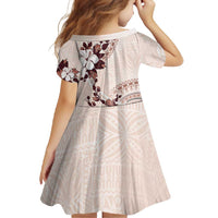 Bula Fiji Language Week Family Matching Short Sleeve Bodycon Dress and Hawaiian Shirt Fijian Tapa Pattern With Tagimoucia Flower