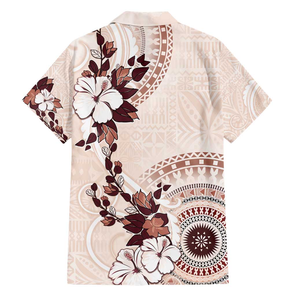 Bula Fiji Language Week Hawaiian Shirt Fijian Tapa Pattern With Tagimoucia Flower