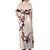 Bula Fiji Language Week Off Shoulder Maxi Dress Fijian Tapa Pattern With Tagimoucia Flower