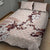 Bula Fiji Language Week Quilt Bed Set Fijian Tapa Pattern With Tagimoucia Flower