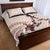 Bula Fiji Language Week Quilt Bed Set Fijian Tapa Pattern With Tagimoucia Flower