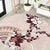 Bula Fiji Language Week Round Carpet Fijian Tapa Pattern With Tagimoucia Flower