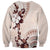 Bula Fiji Language Week Sweatshirt Fijian Tapa Pattern With Tagimoucia Flower