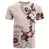 Bula Fiji Language Week T Shirt Fijian Tapa Pattern With Tagimoucia Flower