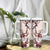 Bula Fiji Language Week Tumbler With Handle Fijian Tapa Pattern With Tagimoucia Flower