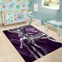 Hawaii Queen Liliuokalani Area Rug Hawaiian Maile Lei Flag Style LT05 - Polynesian Pride
