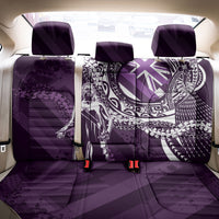 Hawaii Queen Liliuokalani Back Car Seat Cover Hawaiian Maile Lei Flag Style LT05 - Polynesian Pride