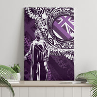 Hawaii Queen Liliuokalani Canvas Wall Art Hawaiian Maile Lei Flag Style LT05 - Polynesian Pride
