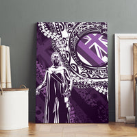 Hawaii Queen Liliuokalani Canvas Wall Art Hawaiian Maile Lei Flag Style LT05 - Polynesian Pride