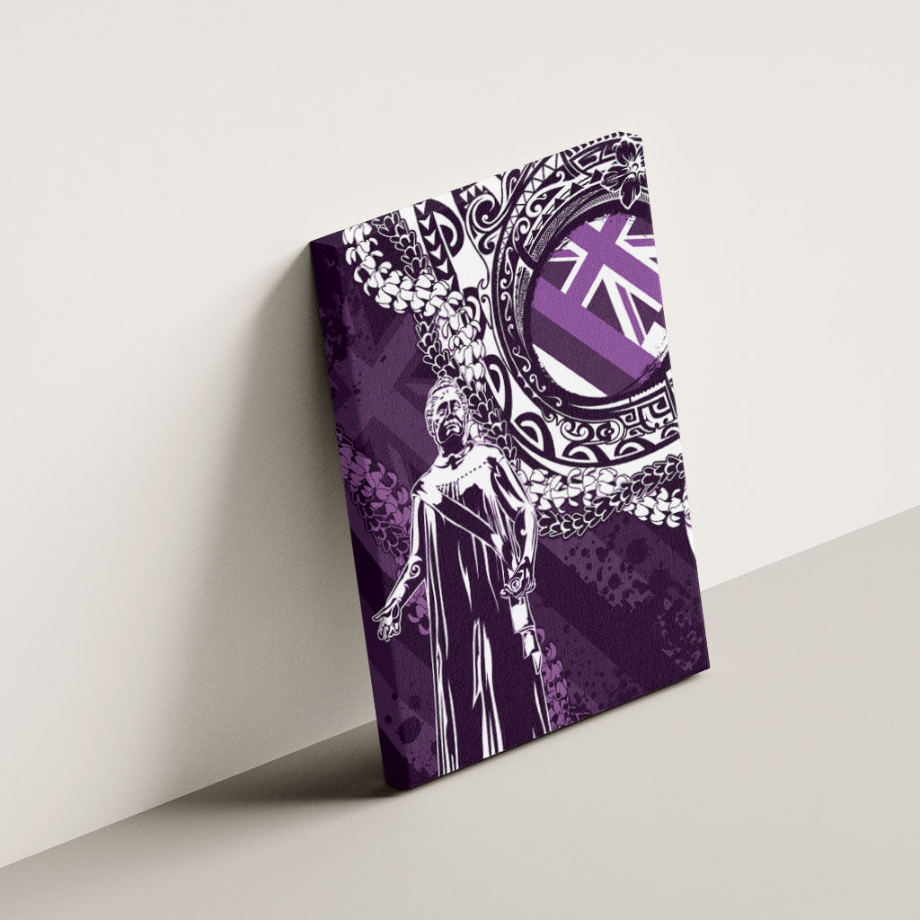 Hawaii Queen Liliuokalani Canvas Wall Art Hawaiian Maile Lei Flag Style LT05 - Polynesian Pride