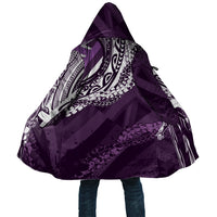 Hawaii Queen Liliuokalani Cloak Hawaiian Maile Lei Flag Style LT05 Unisex Purple - Polynesian Pride