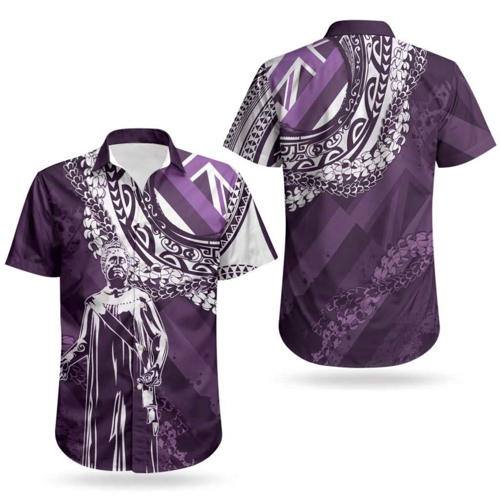 Hawaii Queen Liliuokalani Couples Matching Summer Maxi Dress and Hawaiian Shirt Hawaiian Maile Lei Flag Style LT05 - Polynesian Pride