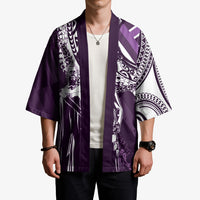 Hawaii Queen Liliuokalani Kimono Hawaiian Maile Lei Flag Style LT05 - Polynesian Pride