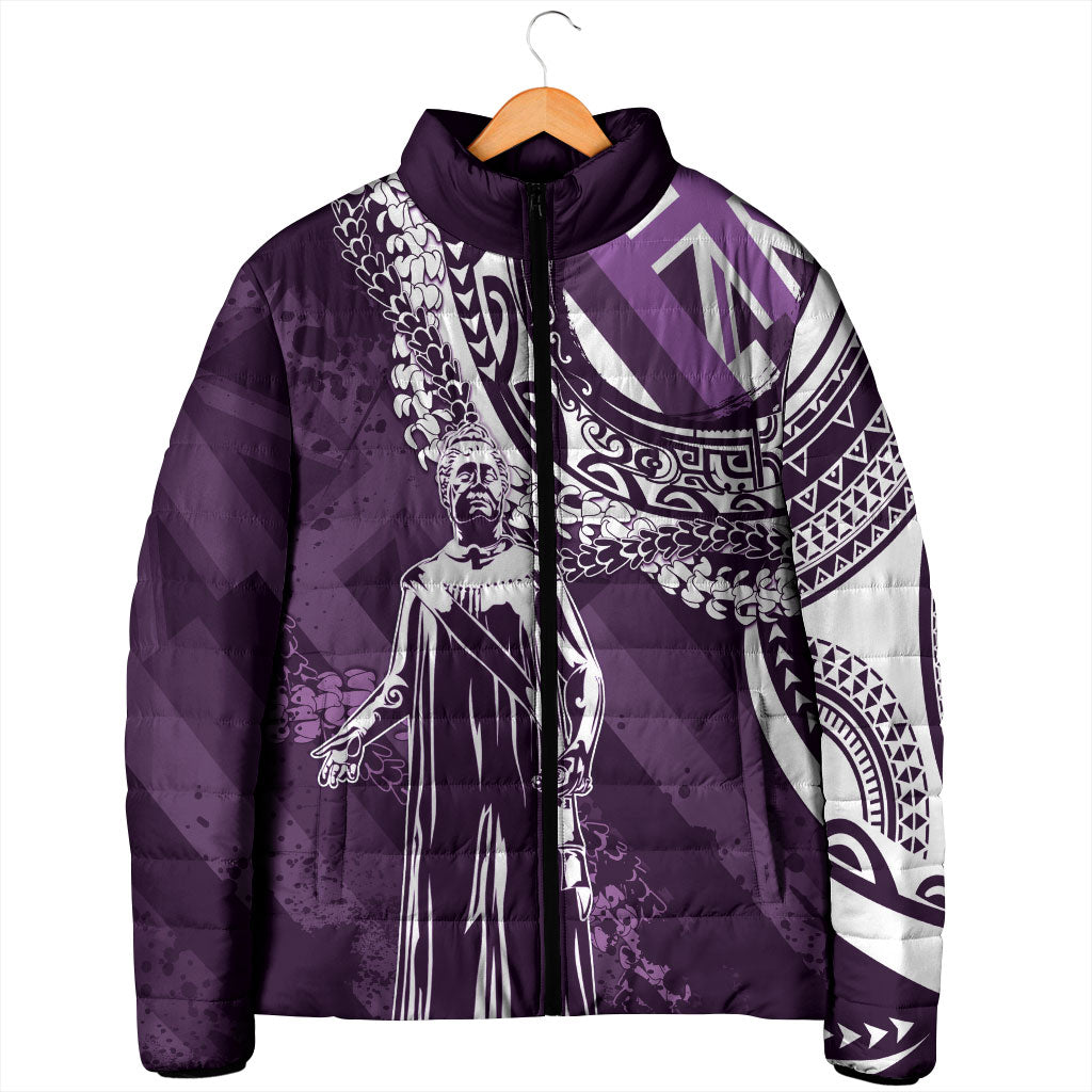 Hawaii Queen Liliuokalani Padded Jacket Hawaiian Maile Lei Flag Style LT05 - Polynesian Pride