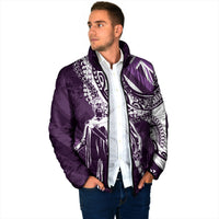 Hawaii Queen Liliuokalani Padded Jacket Hawaiian Maile Lei Flag Style LT05 - Polynesian Pride