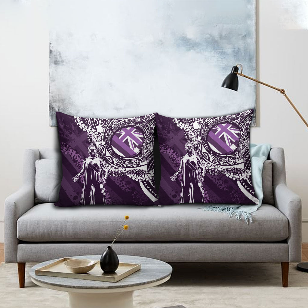 Hawaii Queen Liliuokalani Pillow Cover Hawaiian Maile Lei Flag Style LT05 - Polynesian Pride