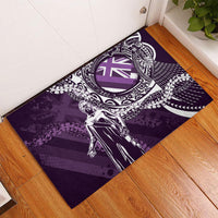 Hawaii Queen Liliuokalani Rubber Doormat Hawaiian Maile Lei Flag Style LT05 - Polynesian Pride