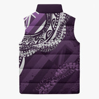 Hawaii Queen Liliuokalani Sleeveless Puffer Jacket Hawaiian Maile Lei Flag Style LT05 - Polynesian Pride
