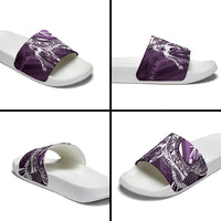 Hawaii Queen Liliuokalani Slide Sandals Hawaiian Maile Lei Flag Style LT05 - Polynesian Pride