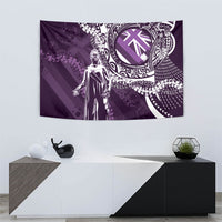 Hawaii Queen Liliuokalani Tapestry Hawaiian Maile Lei Flag Style LT05 - Polynesian Pride