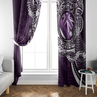 Hawaii Queen Liliuokalani Window Curtain Hawaiian Maile Lei Flag Style LT05 - Polynesian Pride