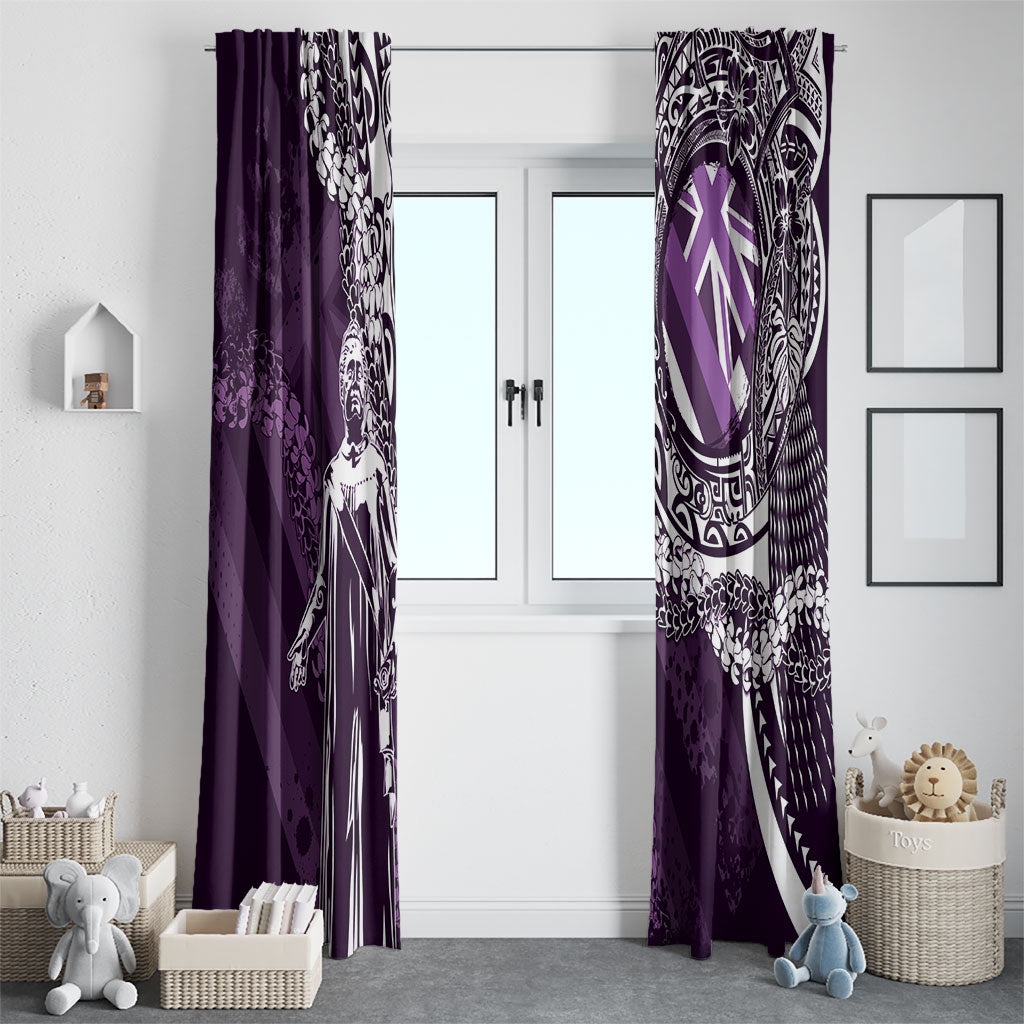 Hawaii Queen Liliuokalani Window Curtain Hawaiian Maile Lei Flag Style LT05 - Polynesian Pride