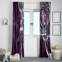 Hawaii Queen Liliuokalani Window Curtain Hawaiian Maile Lei Flag Style LT05 - Polynesian Pride