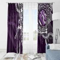 Hawaii Queen Liliuokalani Window Curtain Hawaiian Maile Lei Flag Style LT05 - Polynesian Pride