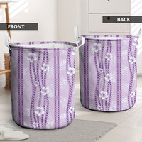 Hawaii Queen Liliuokalani Laundry Basket Lavender Lei Pua Kalaunu LT05 - Polynesian Pride