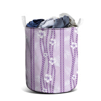 Hawaii Queen Liliuokalani Laundry Basket Lavender Lei Pua Kalaunu LT05 - Polynesian Pride
