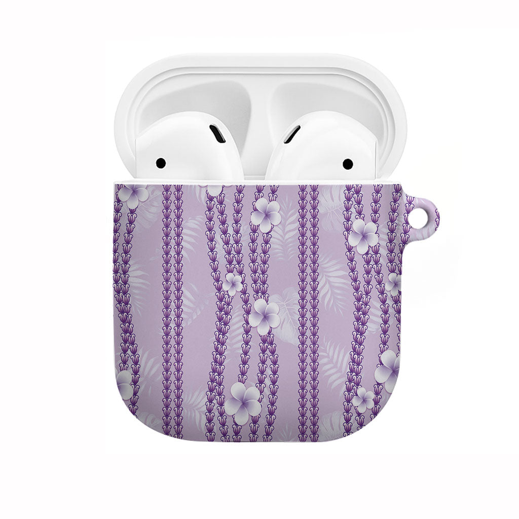 Hawaii Queen Liliuokalani AirPods Case Lavender Lei Pua Kalaunu LT05 Lavender - Polynesian Pride