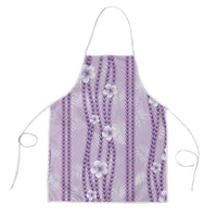 Hawaii Queen Liliuokalani Apron Lavender Lei Pua Kalaunu LT05 Lavender - Polynesian Pride