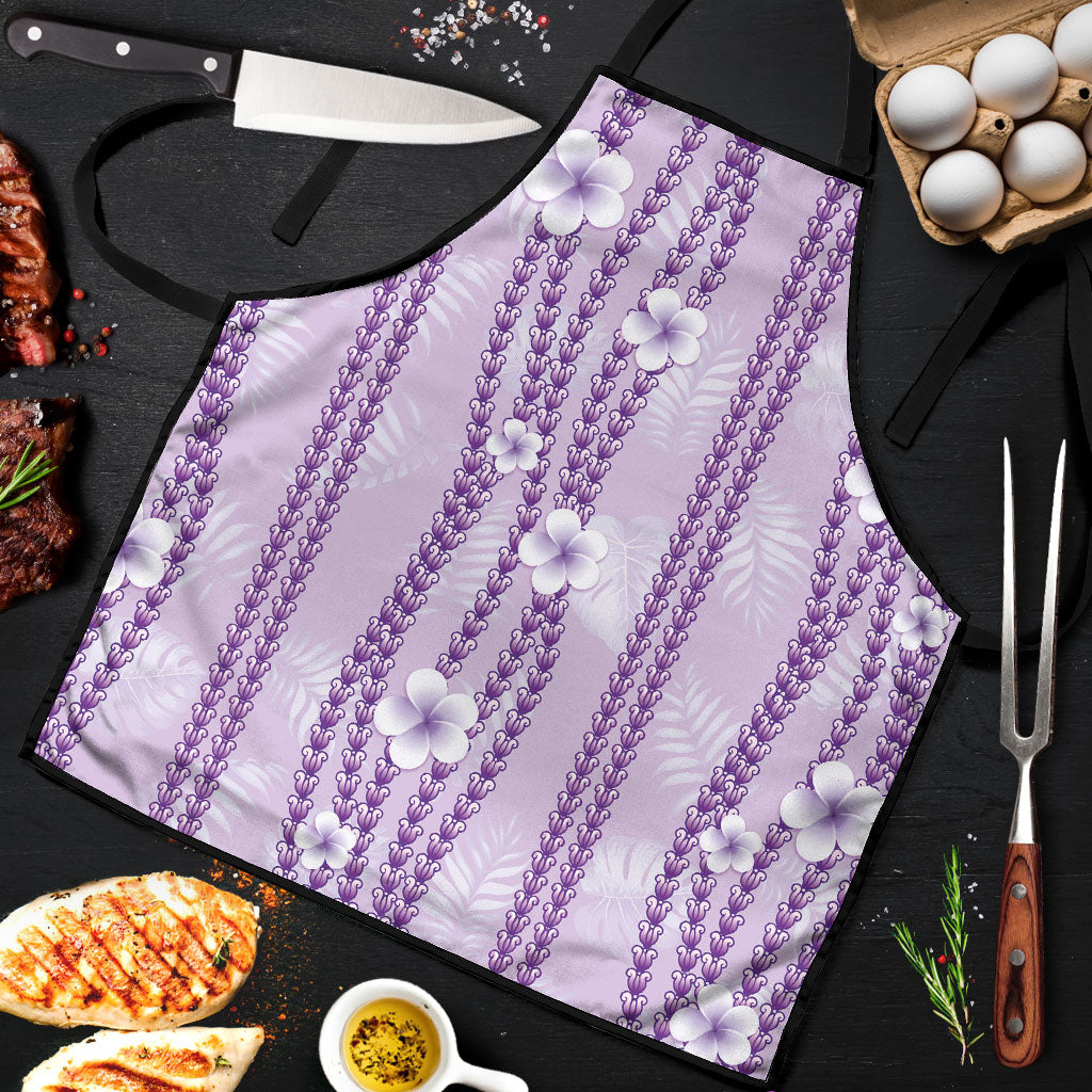 Hawaii Queen Liliuokalani Apron Lavender Lei Pua Kalaunu LT05 Lavender - Polynesian Pride