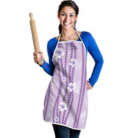 Hawaii Queen Liliuokalani Apron Lavender Lei Pua Kalaunu LT05 - Polynesian Pride
