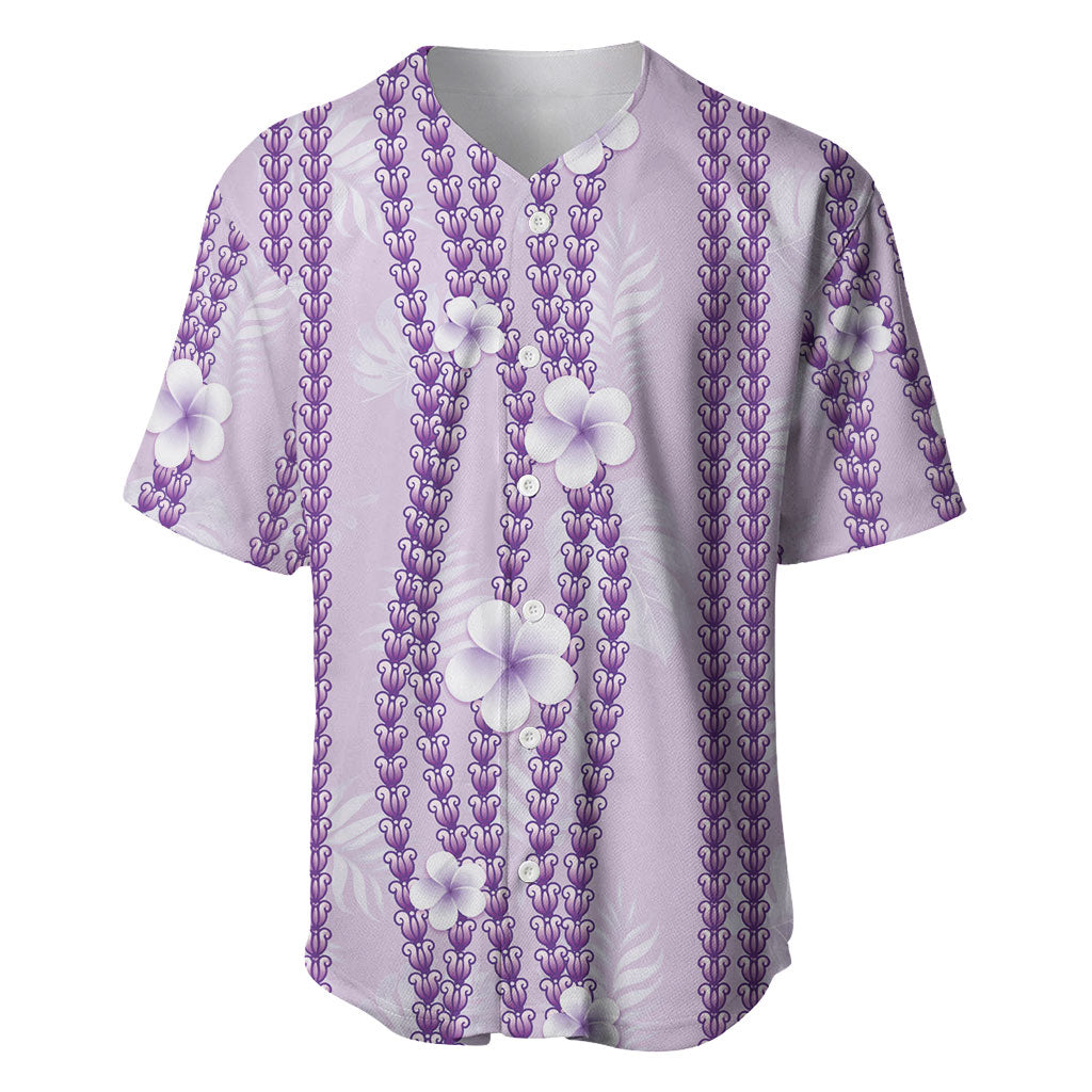 Hawaii Queen Liliuokalani Baseball Jersey Lavender Lei Pua Kalaunu LT05 Lavender - Polynesian Pride